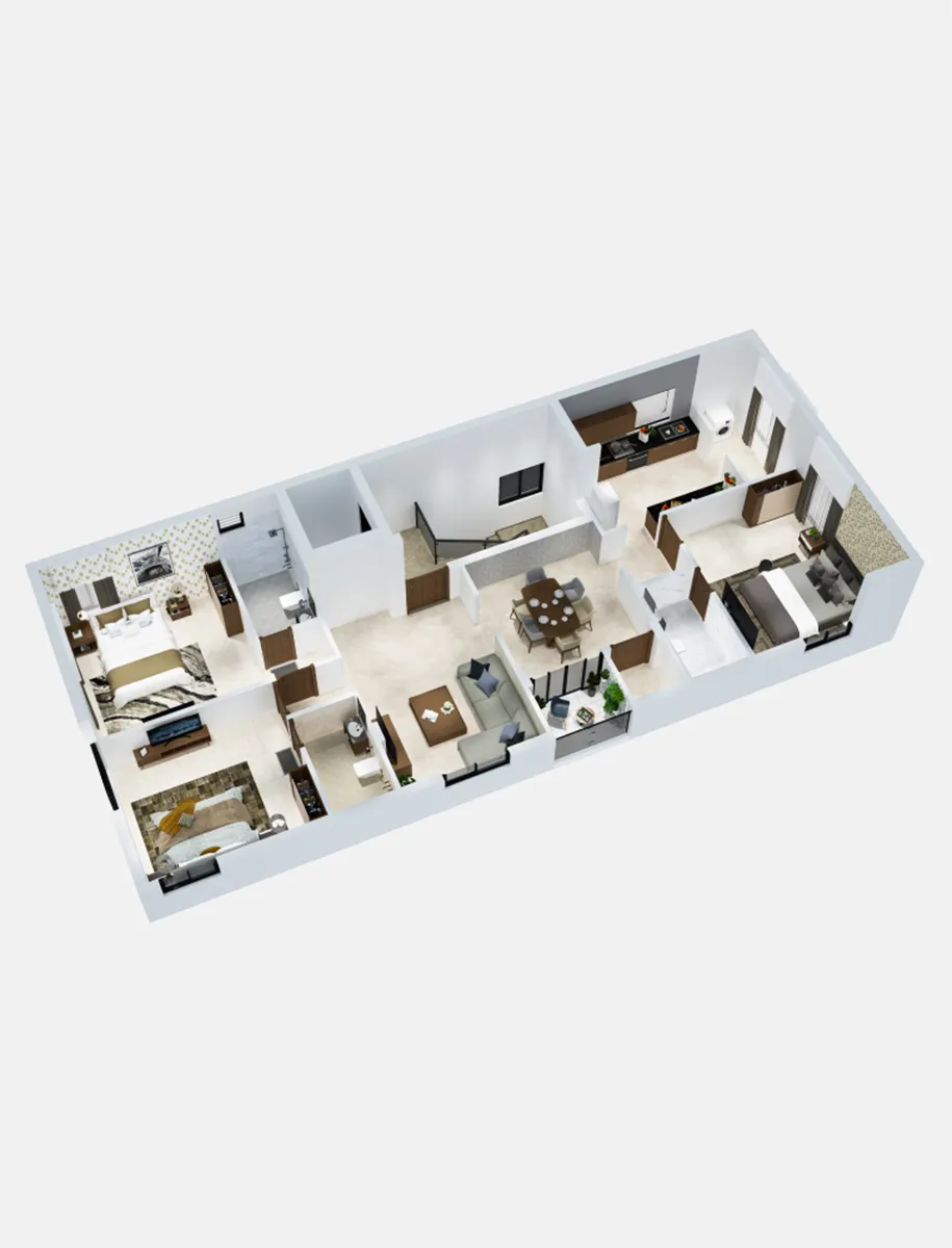 3D Typical Floor Plan